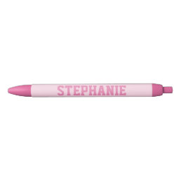 Personalized Pink Pen Patch Varsity