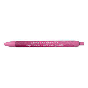 Personalized Pink Pen With Texture