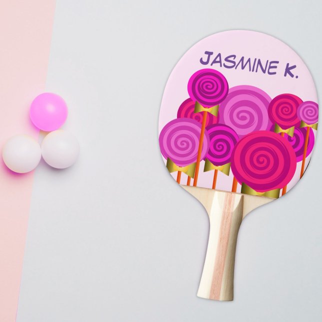 Personalized pink ping pong paddle (Creator Uploaded)