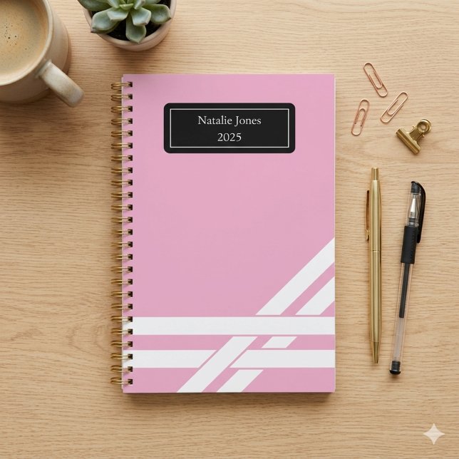 Personalized Pink Planner Custom Name Journal Note (Creator Uploaded)