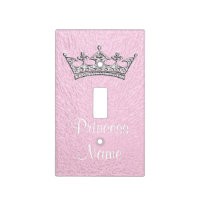 Personalized Pink Princess Light Switch Cover