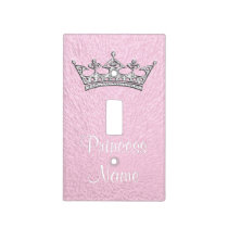 Personalized Pink Princess Light Switch Cover