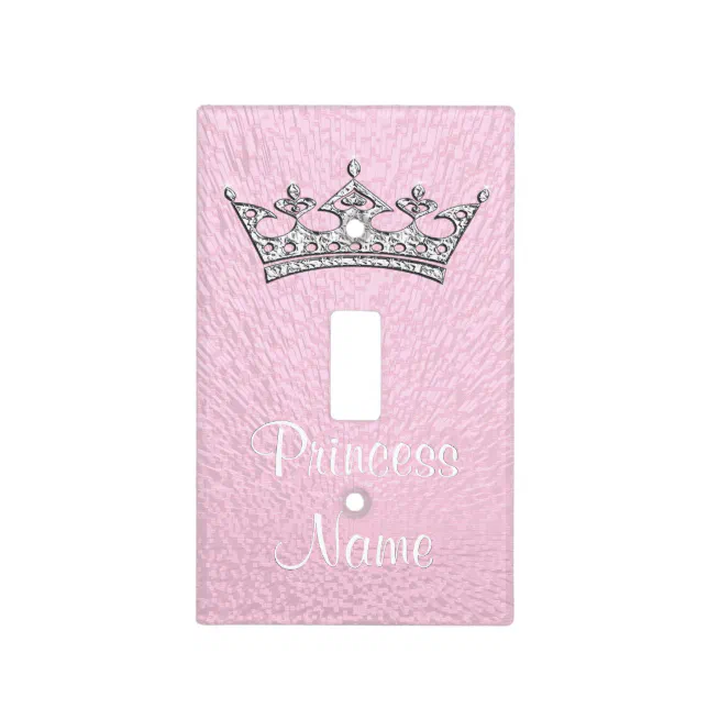 Personalized Pink Princess Light Switch Cover Zazzle