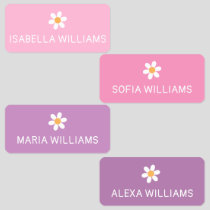 Personalized Pink Purple Girls Name Clothing Kids' Labels