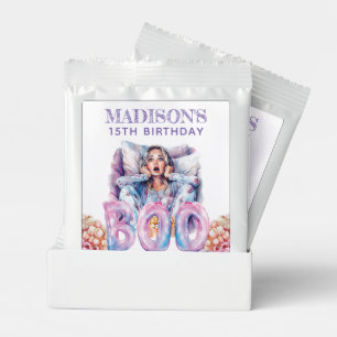 Personalized Pink Purple Halloween Boo Hot Chocolate Drink Mix