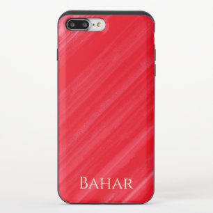 Personalized Pink Red Glamour iPhone 8/7 Plus Slider Case