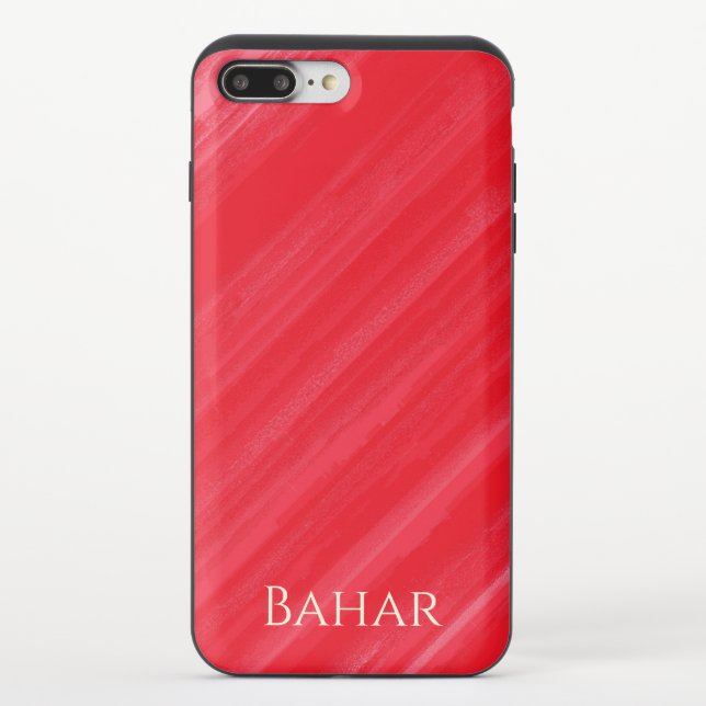 Personalized Pink Red Glamour Uncommon iPhone Case (Back)