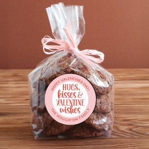 Personalized Pink Red Valentine Sticker