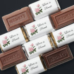 Personalized Pink Rose Love Is Sweet Wedding Hershey's Miniatures<br><div class="desc">Personalize this adorable pink rose,  love is sweet wedding candies from Hershey.  An assortment of Hershey's miniatures.</div>