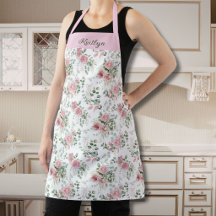 Personalized Pink Roses Pattern Floral Garden