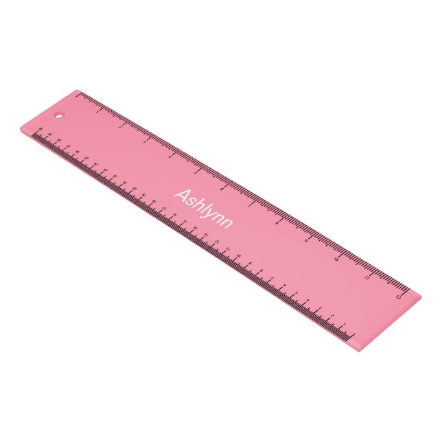 Personalized Pink Ruler (Angled)