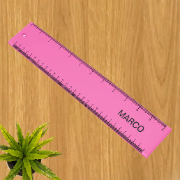 Personalized Pink Ruler with Name