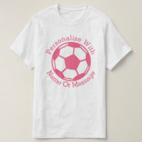 PERSONALIZED Pink Soccer Ball