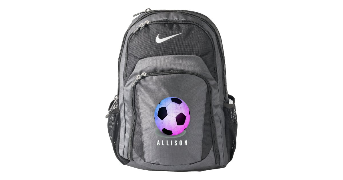 Personalized Pink Soccer Girls Nike Backpack | Zazzle.com