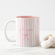 Personalized Pink Stripes Coquette Custom Text