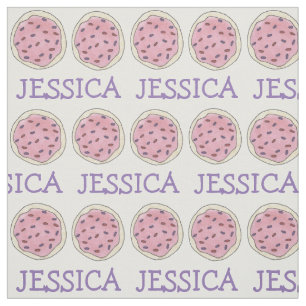 Personalized Pink Sugar Cookie w/ Sprinkles Fabric