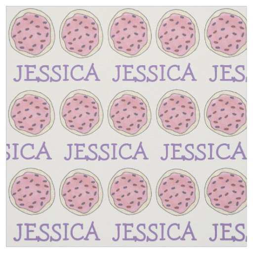 Personalized Pink Sugar Cookie w/ Sprinkles Fabric