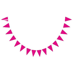Personalized Pink Triangle Pennant Banner