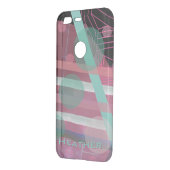 Personalized/Pink & Turquoise/Abstract Design Uncommon Google Pixel Case (Back/Left)