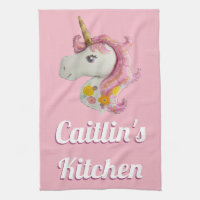 Personalized Pink Unicorn Balloon Girly