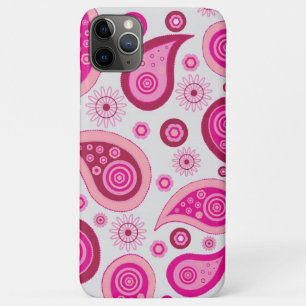 Personalized Pink & White Girly Paisley iPhone 11 Pro Max Case