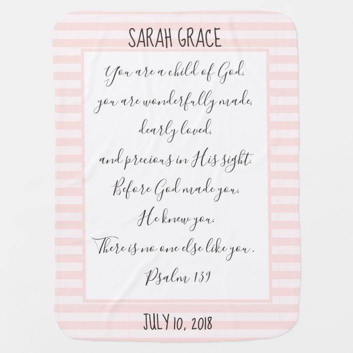 scripture baby blanket