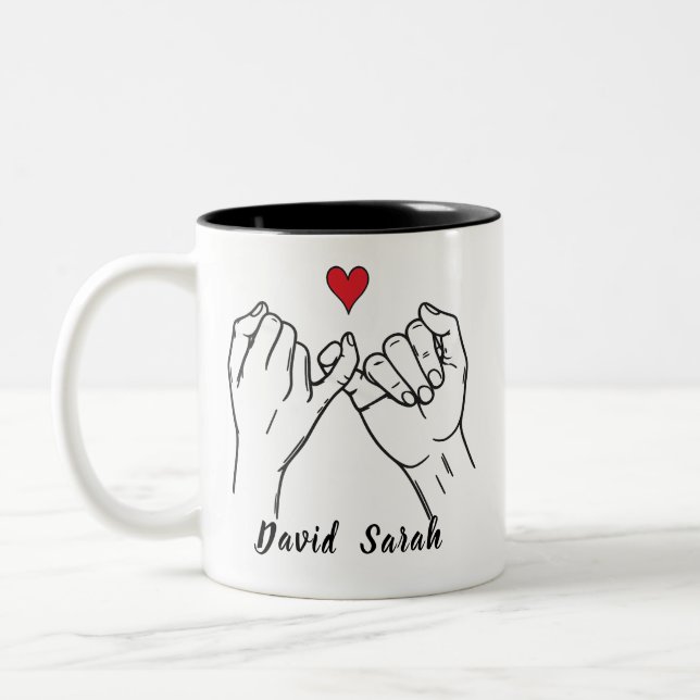 Personalized Pinky Promise Mug Valentine’s Day (Left)