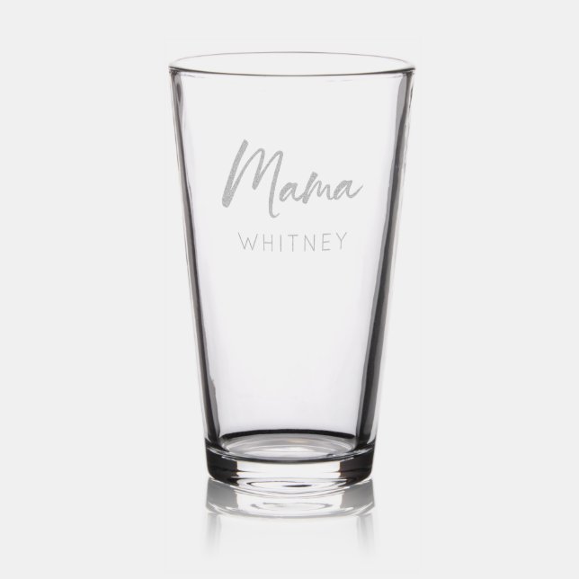 Personalized Pint Glass Custom Mom Gift (Glassware)