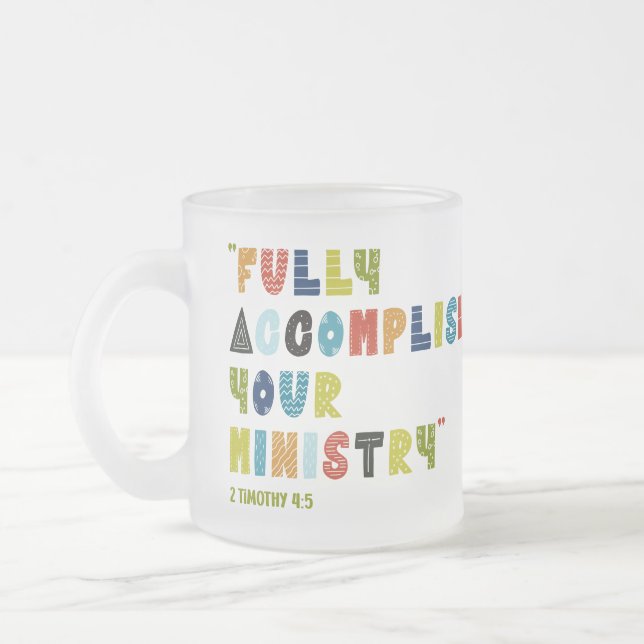 Personalized Pioneer School Frosted Mug (Left)