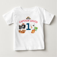 Personalized Pirate Baby Boy First Birthday