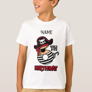 Personalized pirate birthday t-shirt
