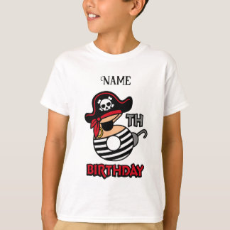 Personalized pirate birthday t-shirt