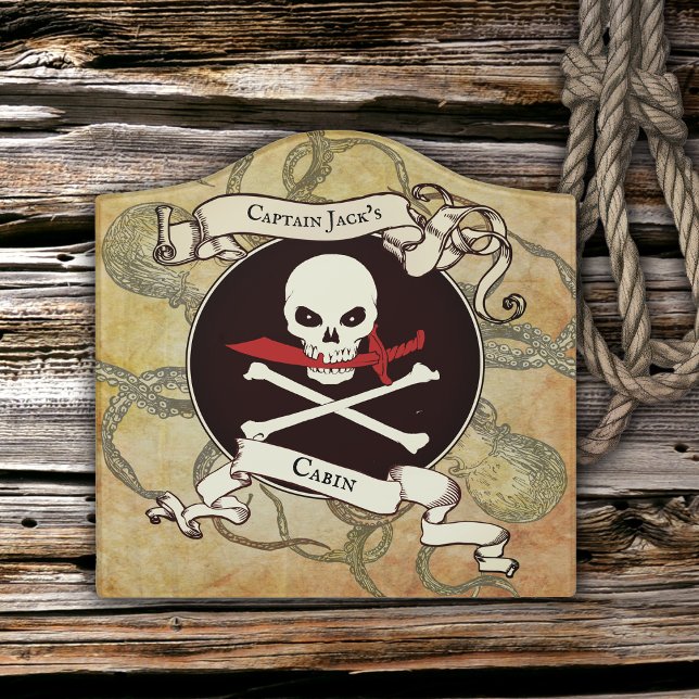 Personalized Pirate Captain Door Sign (Creator Uploaded)