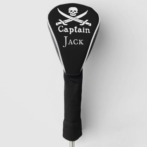 Personalized Pirate Captain Golf Head Cover