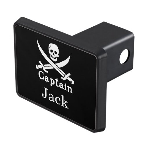Personalized Pirate Captain  Hitch Cover