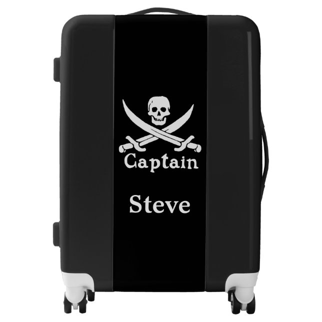 Personalized Pirate Captain  Luggage (Front)