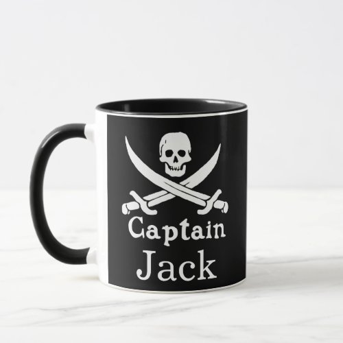 Personalized Pirate Captain Mug
