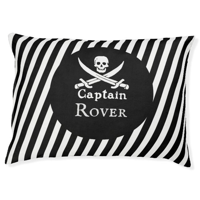 Personalized Pirate Captain Pet Bed (Front)