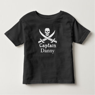 Personalized Pirate Captain Toddler T-shirt