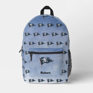 Personalized Pirate Flag Custom Printed Backpack