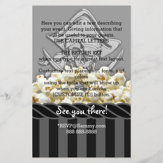 Personalized Pirate Party (Back)