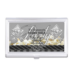 Personalized Pirate Party Business Card Holder