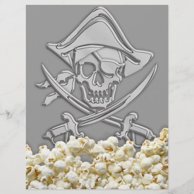 Personalized Pirate Party Flyer (Front)