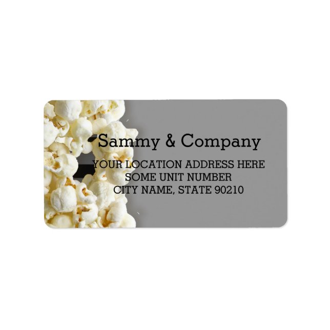 Personalized Pirate Party Label (Front)