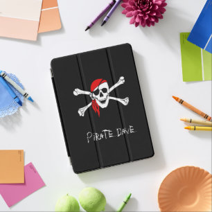 Personalized Pirate Skull and Crossbones iPhone 12 iPad Pro Cover