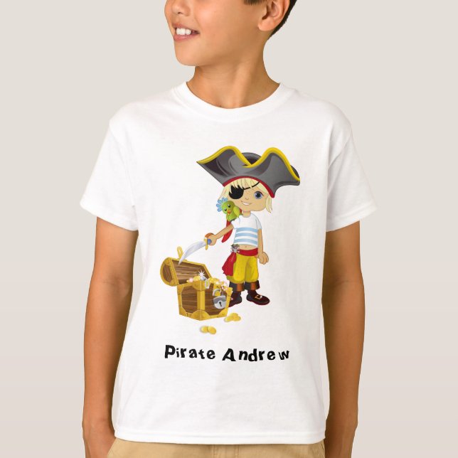 Personalized Pirate T Shirt (Front)