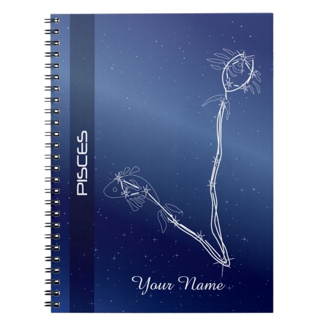 Personalized Pisces Notebook (Front)
