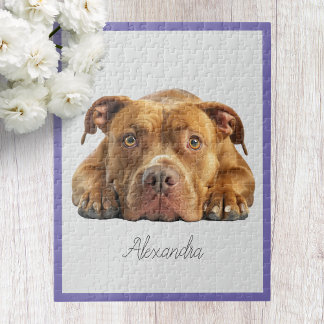 Personalized Pitbull Jigsaw Puzzle