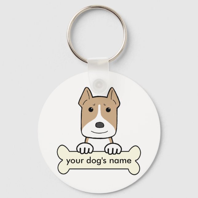 Personalized Pitbull Keychain (Front)