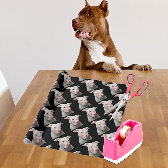 Personalized Pitbull Lover Wrapping Paper (Creator Uploaded)